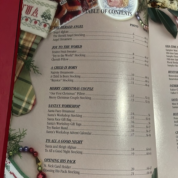 The Stockings Were Hung Embroidery Book with full directions - Picture 2 of 16